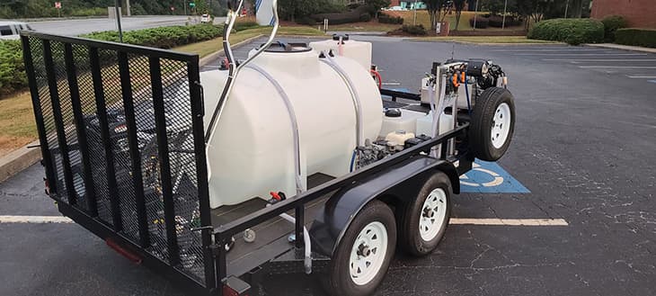 Custom-build pressure washers trailers